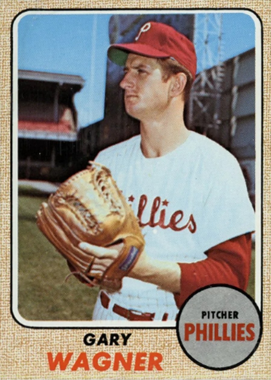 1968 Topps #448 Gary Wagner, Philadelphia Phillies