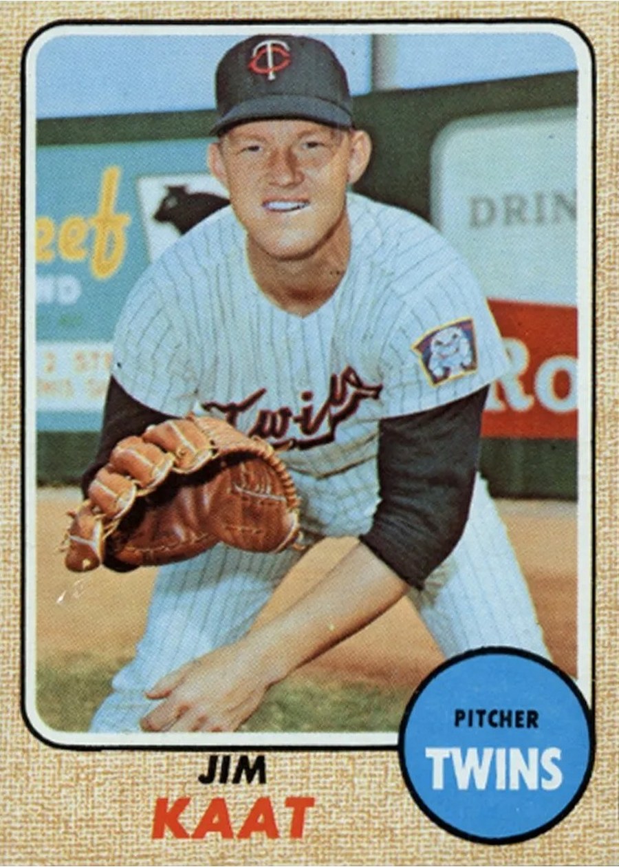 1968 Topps #450 Jim Kaat, Minnesota Twins