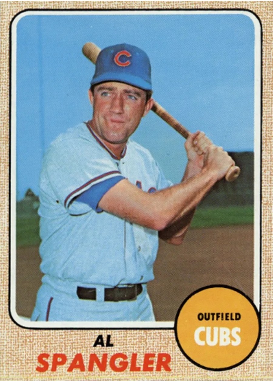 1968 Topps #451 Al Spangler, Chicago Cubs