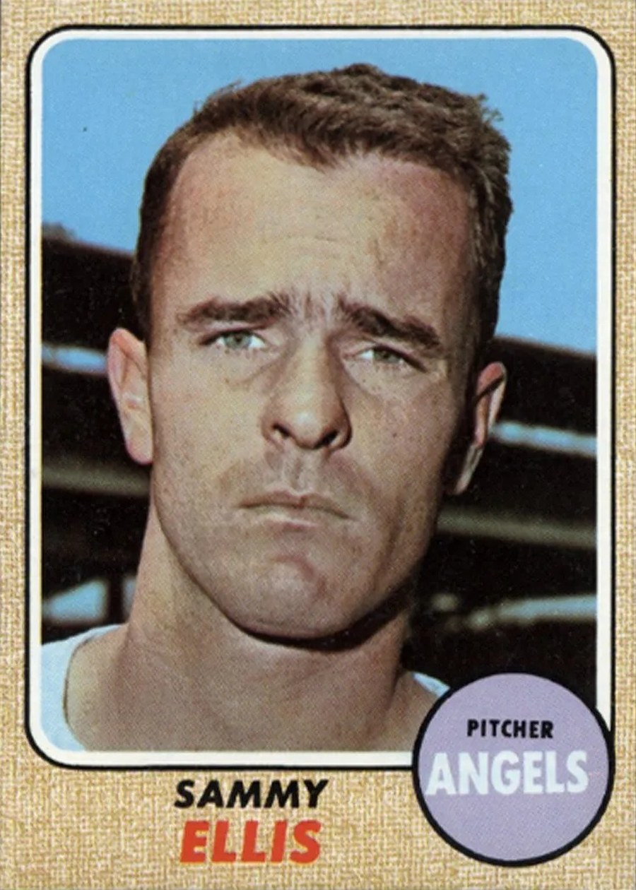 1968 Topps #453 Sammy Ellis, California Angels