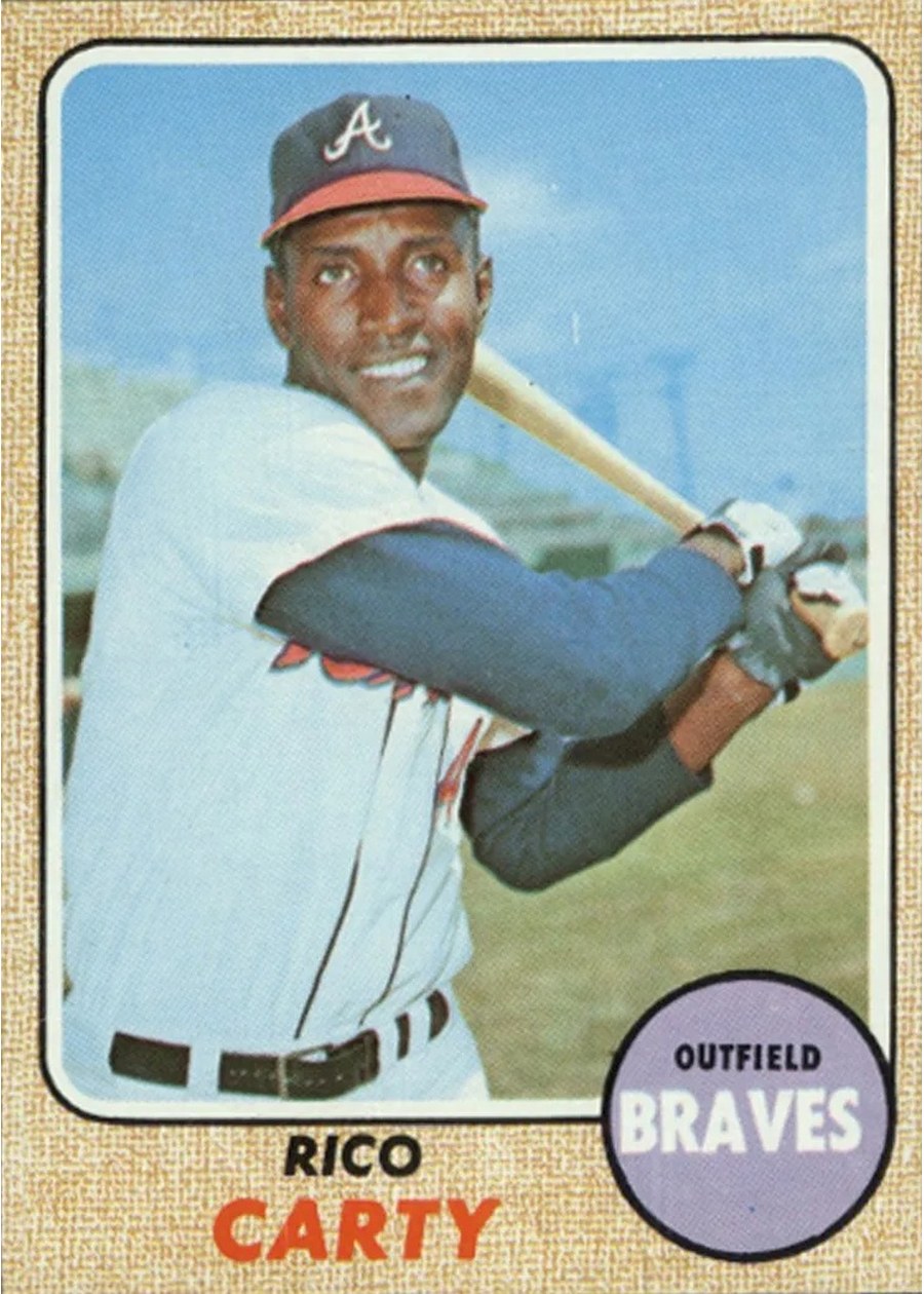 1968 Topps #455 Rico Carty, Atlanta Braves