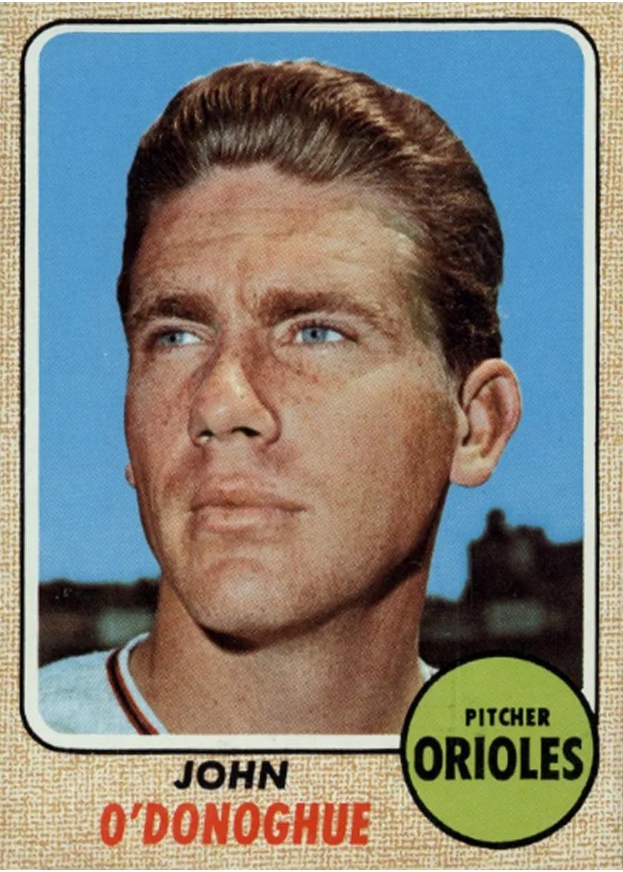 1968 Topps #456 John O'Donoghue, Baltimore Orioles