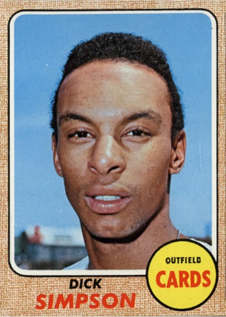 1968 Topps #459 Dick Simpson, St. Louis Cardinals