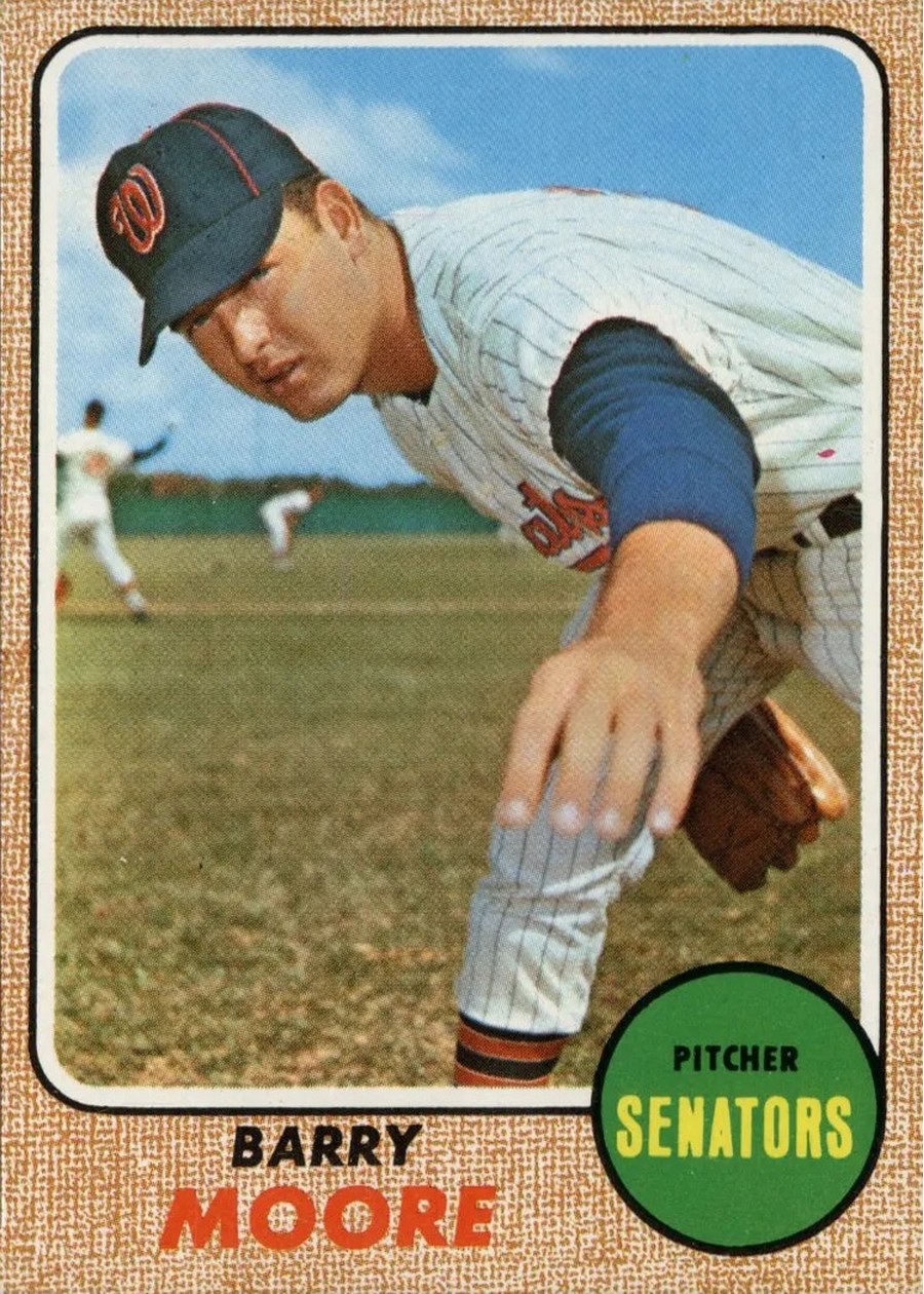 1968 Topps #462 Barry Moore, Washington Senators
