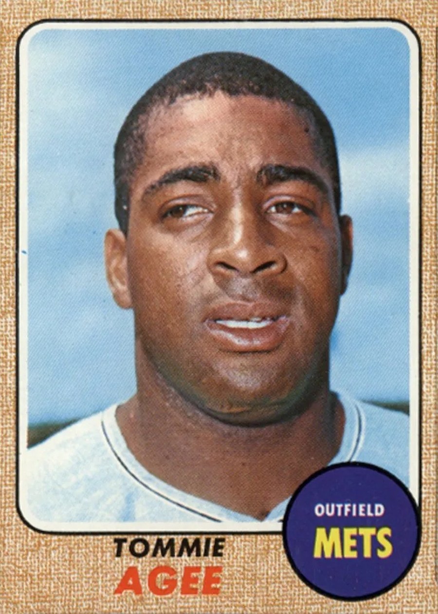 1968 Topps #465 Tommie Agee, New York Mets