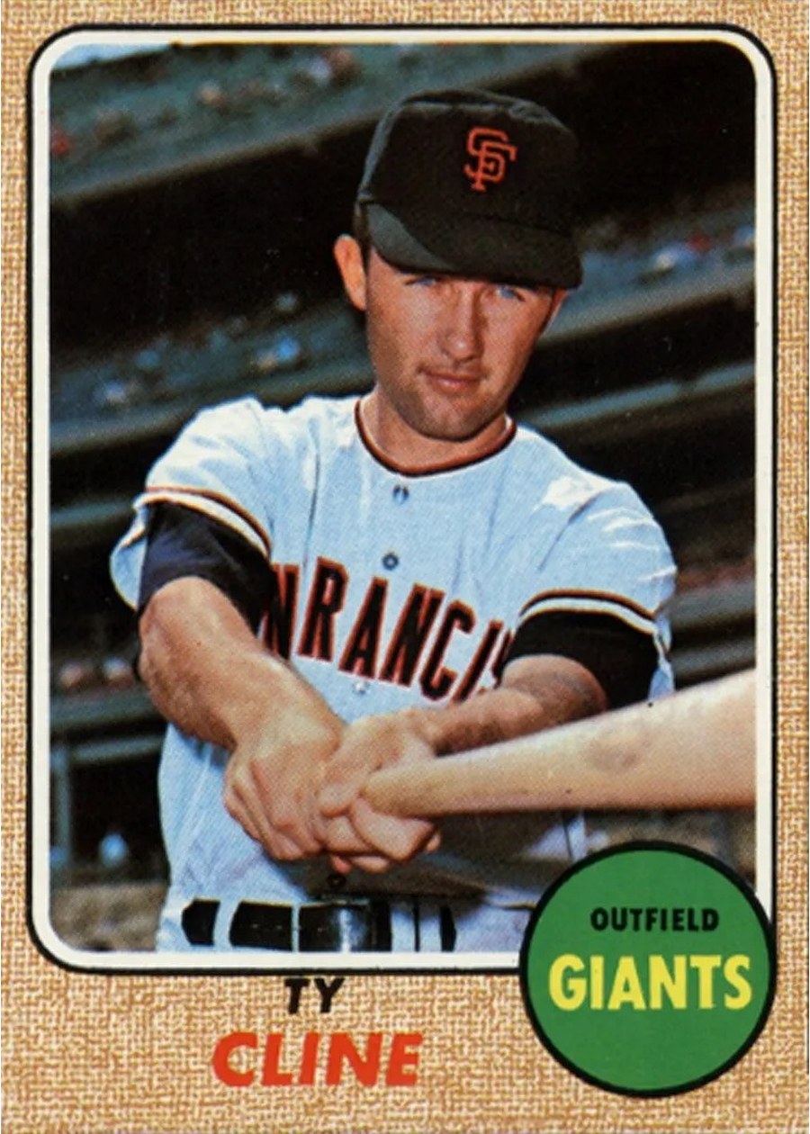 1968 Topps #469 Ty Cline, San Francisco Giants