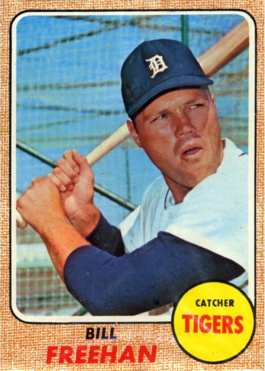 1968 Topps #470 Bill Freehan, Detroit Tigers