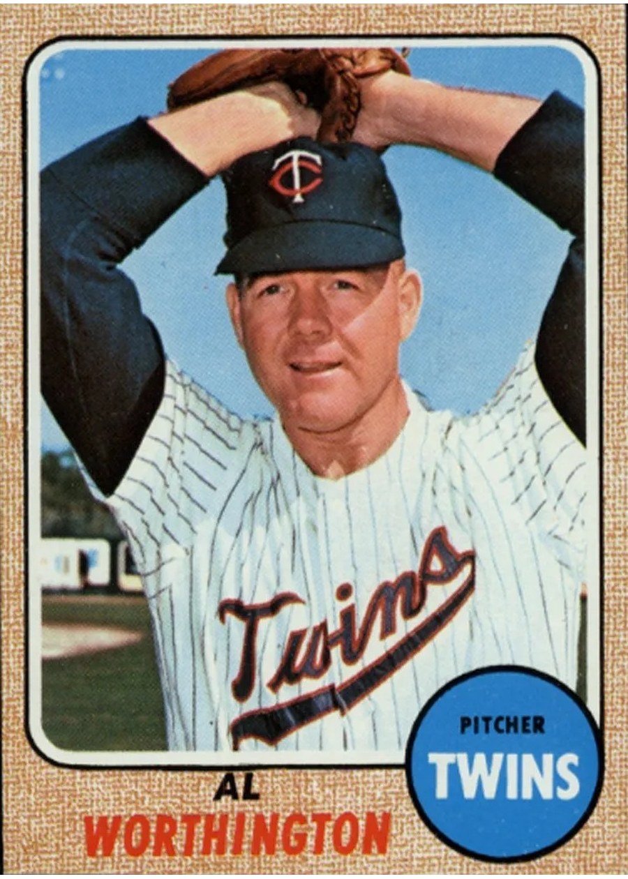 1968 Topps #473 Al Worthington, Minnesota Twins