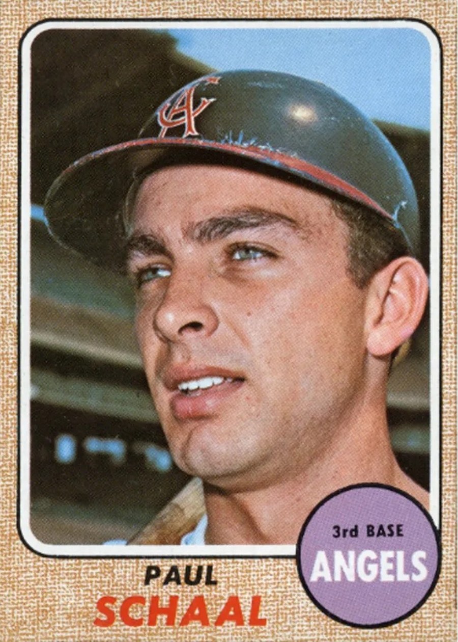 1968 Topps #474 Paul Schaal, California Angels