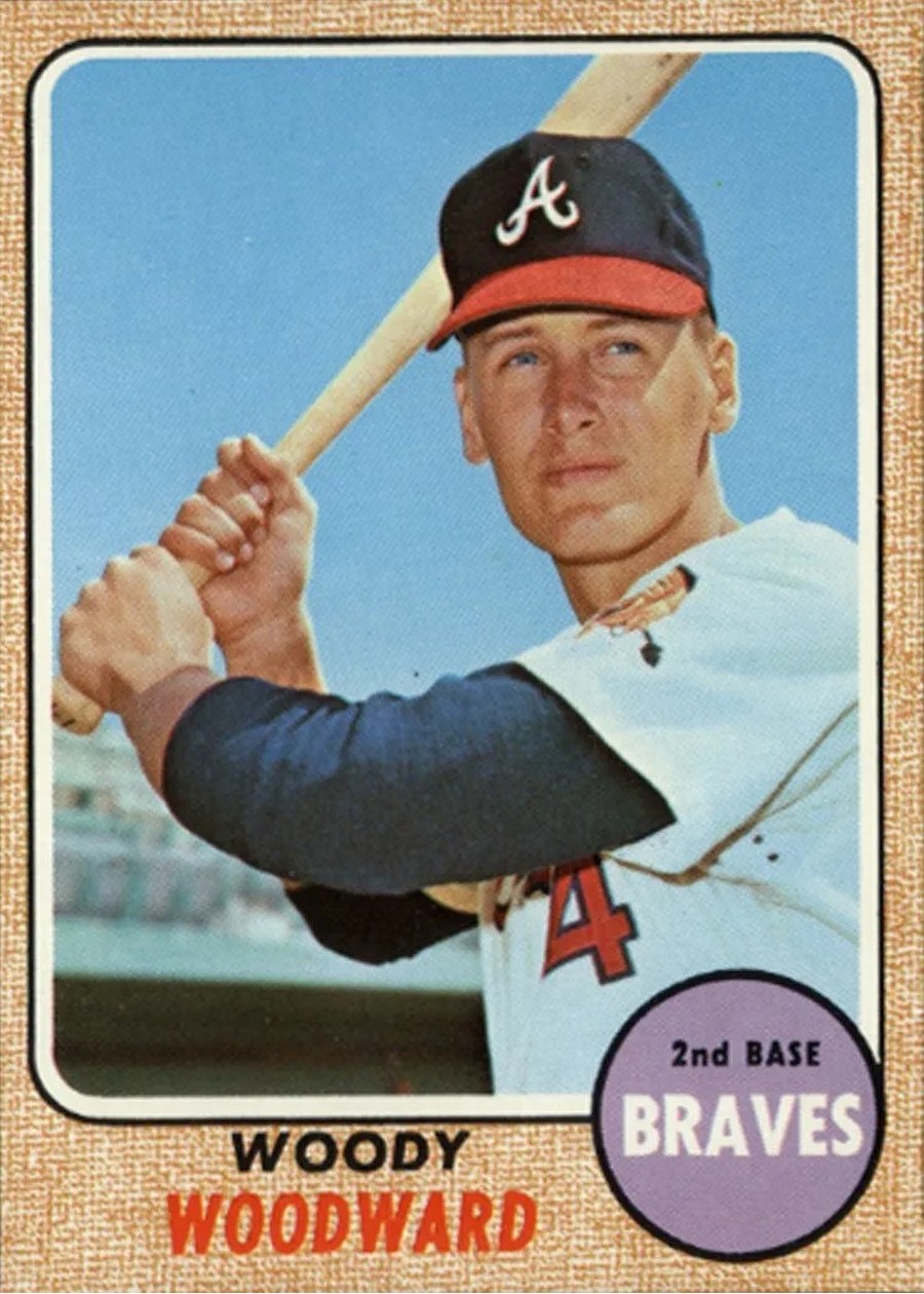 1968 Topps #476 Woody Woodward, Atlanta Braves