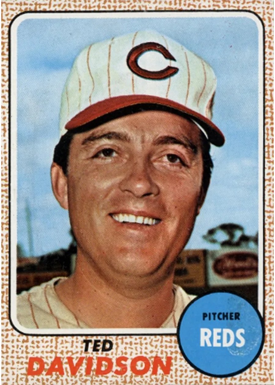 1968 Topps #48 Ted Davidson, Cincinnati Reds