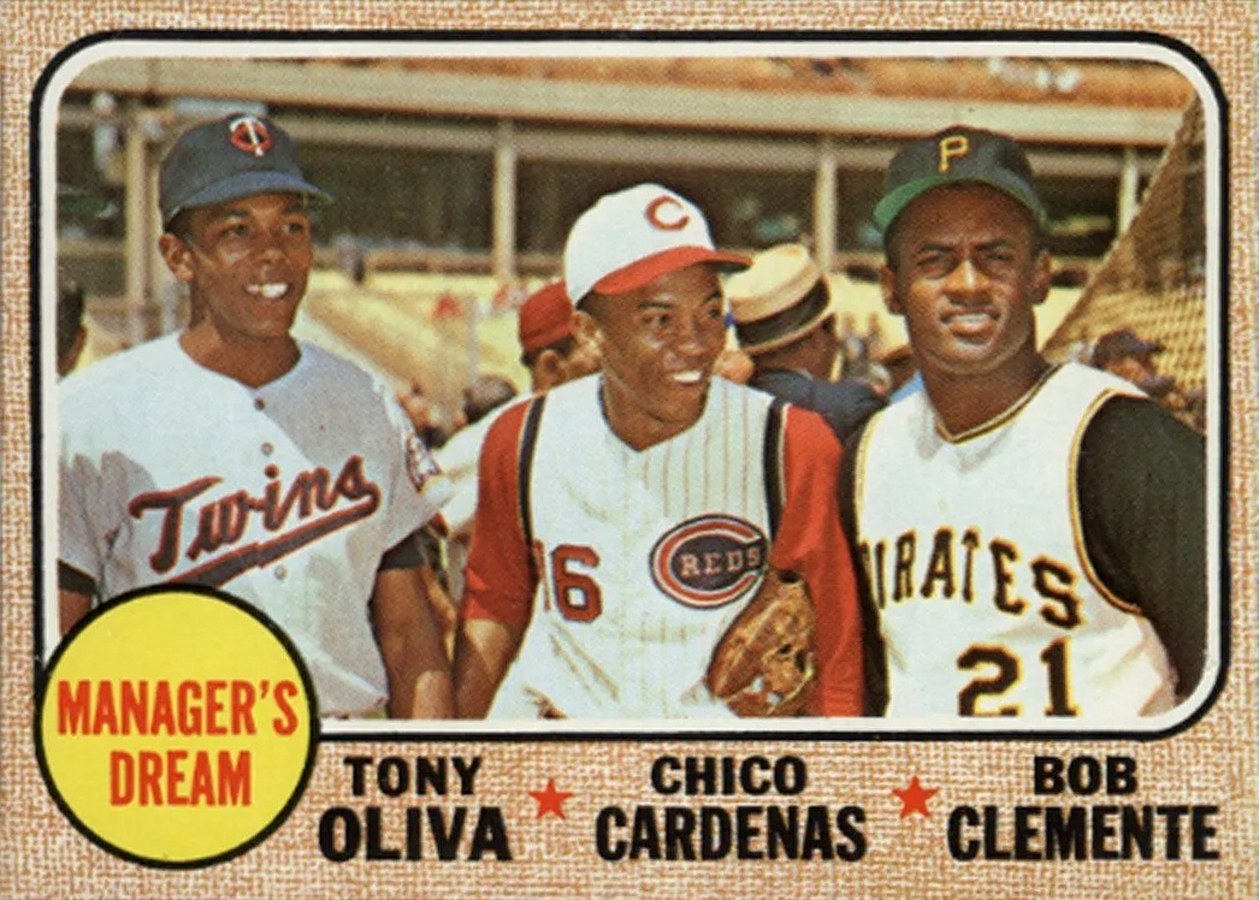 1968 Topps #480 Manager's Dream, Minnesota Twins / Cincinnati Reds / Pittsburgh Pirates