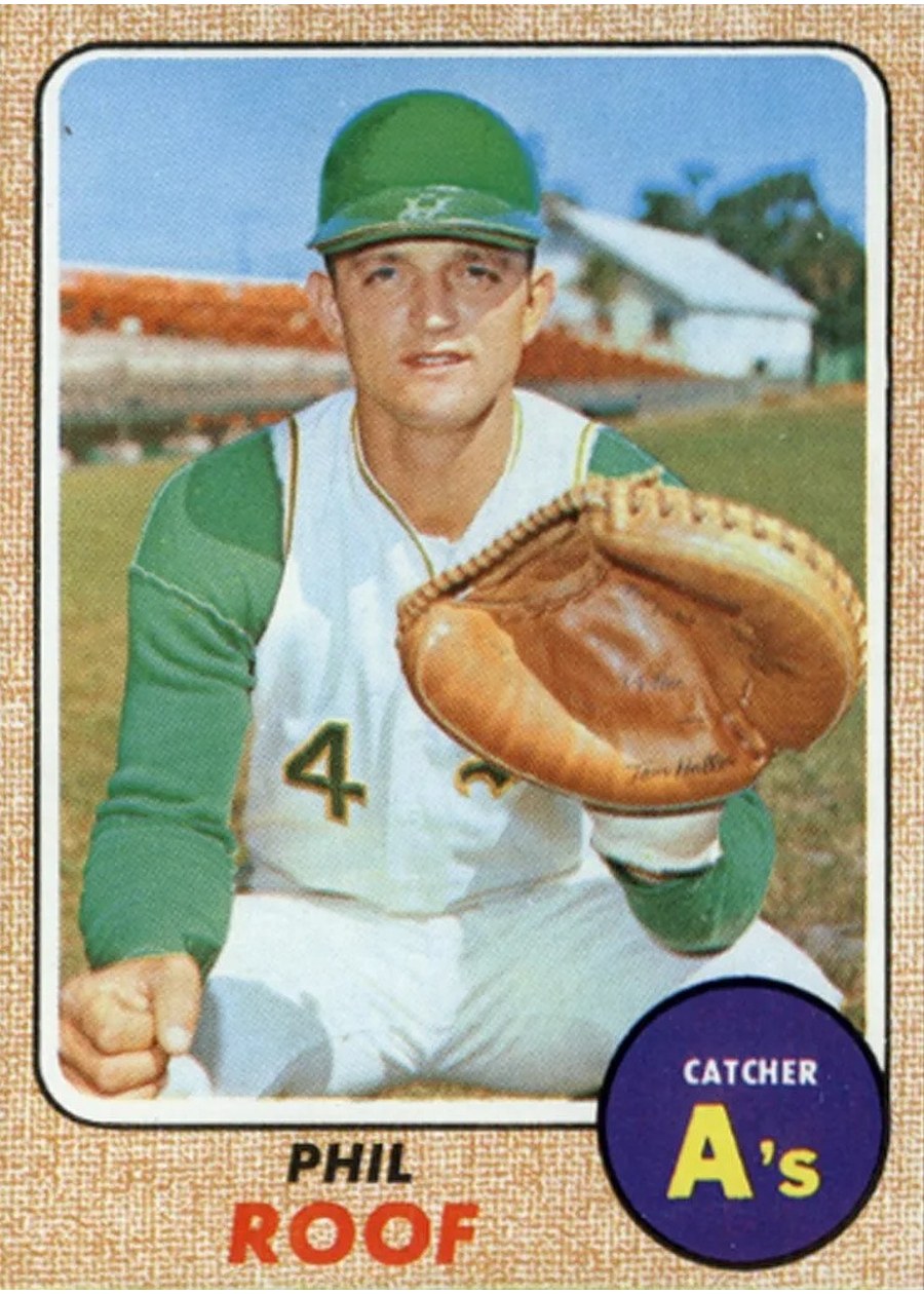 1968 Topps #484 Phil Roof, Oakland Athletics