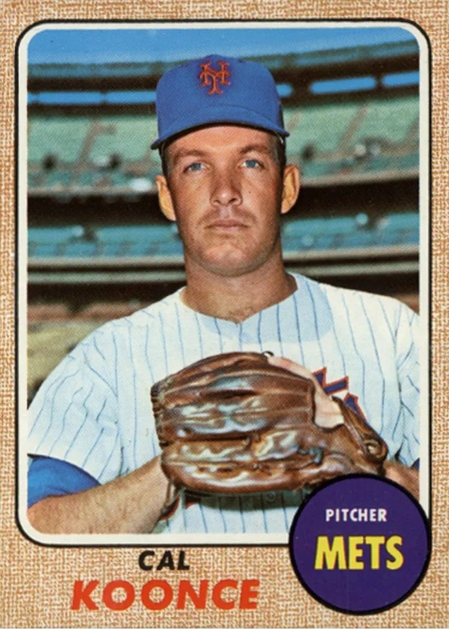 1968 Topps #486 Cal Koonce, New York Mets