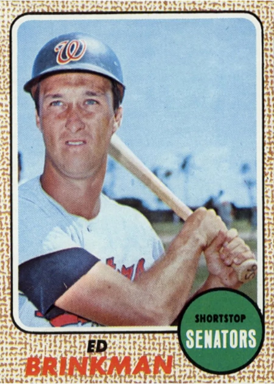 1968 Topps #49 Ed Brinkman, Washington Senators