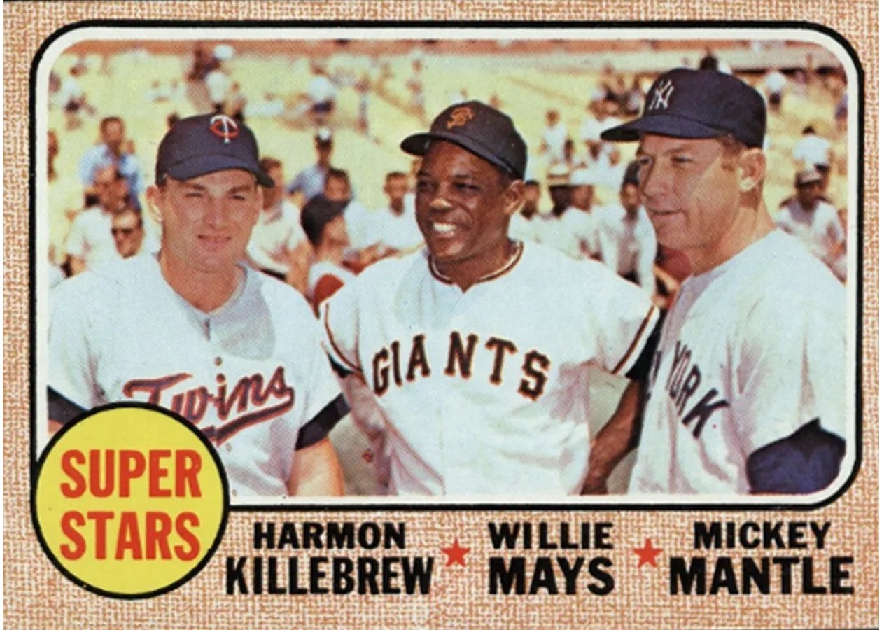 1968 Topps #490 Super Stars, Minnesota Twins / San Francisco Giants / New York Yankees