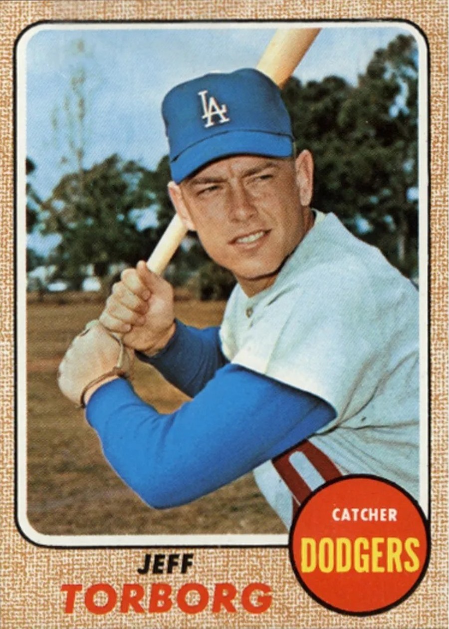 1968 Topps #492 Jeff Torborg, Los Angeles Dodgers