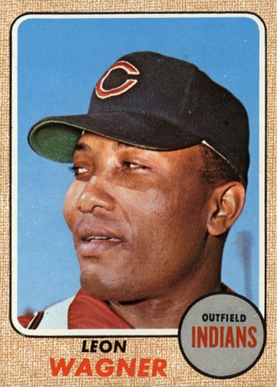 1968 Topps #495 Leon Wagner, Cleveland Indians
