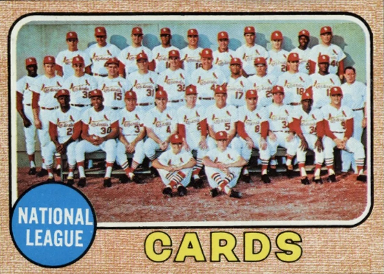 1968 Topps #497 St. Louis Cardinals