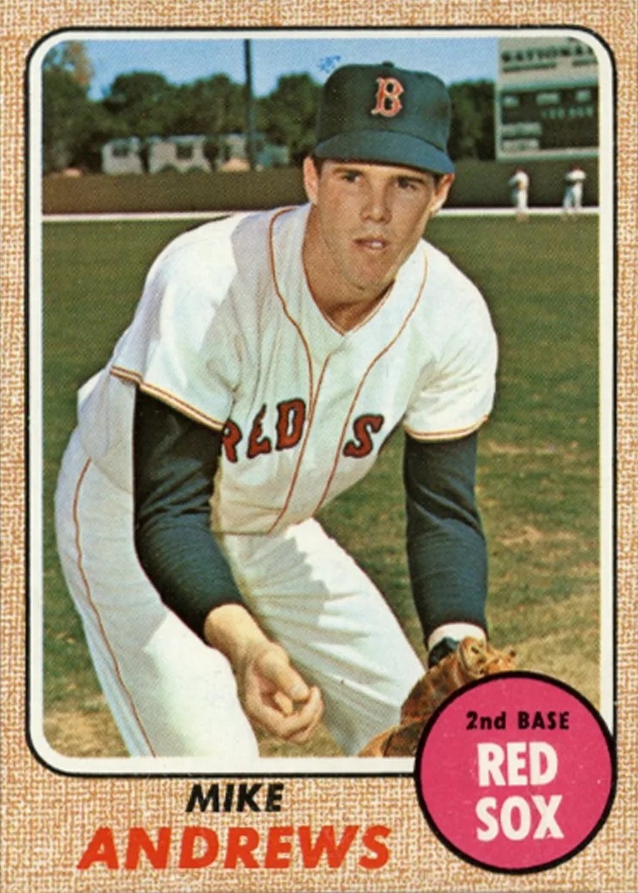 1968 Topps #502 Mike Andrews, Boston Red Sox