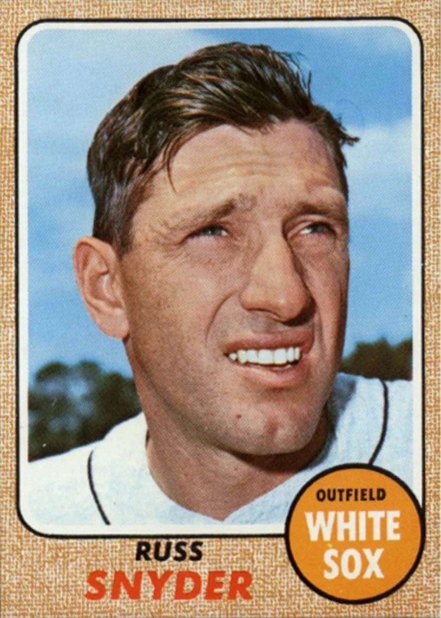 1968 Topps #504 Russ Snyder, Chicago White Sox
