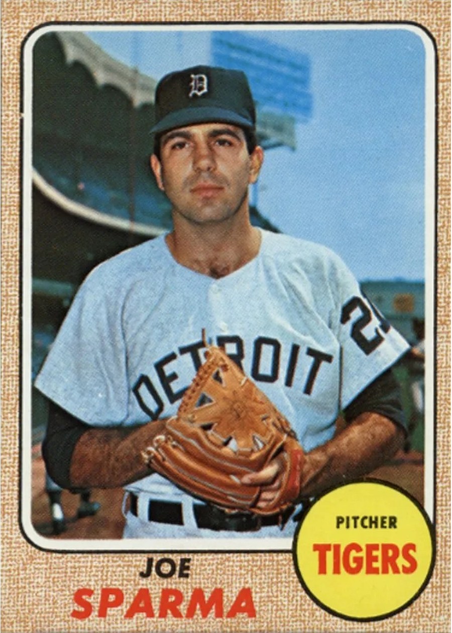 1968 Topps #505 Joe Sparma, Detroit Tigers