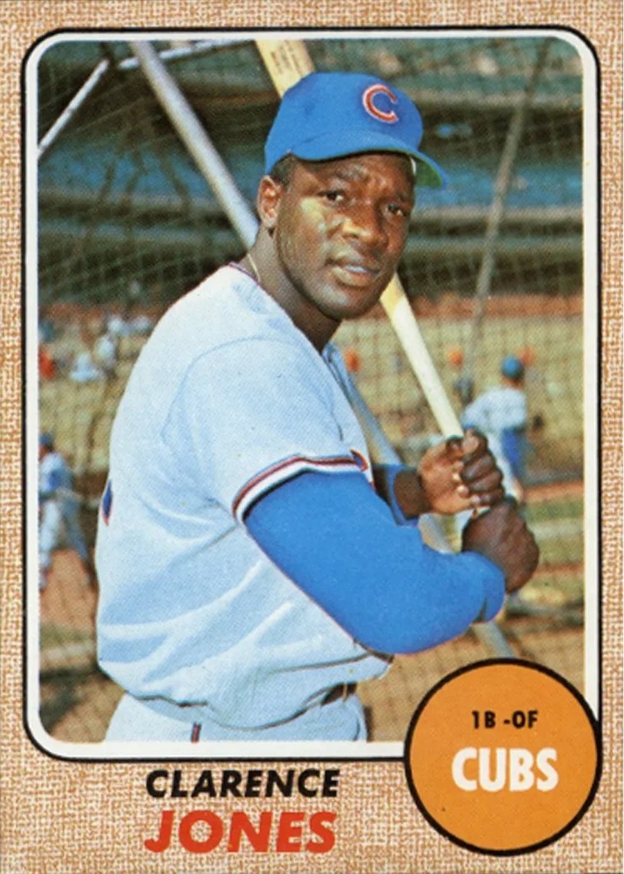 1968 Topps #506 Clarence Jones, Chicago Cubs