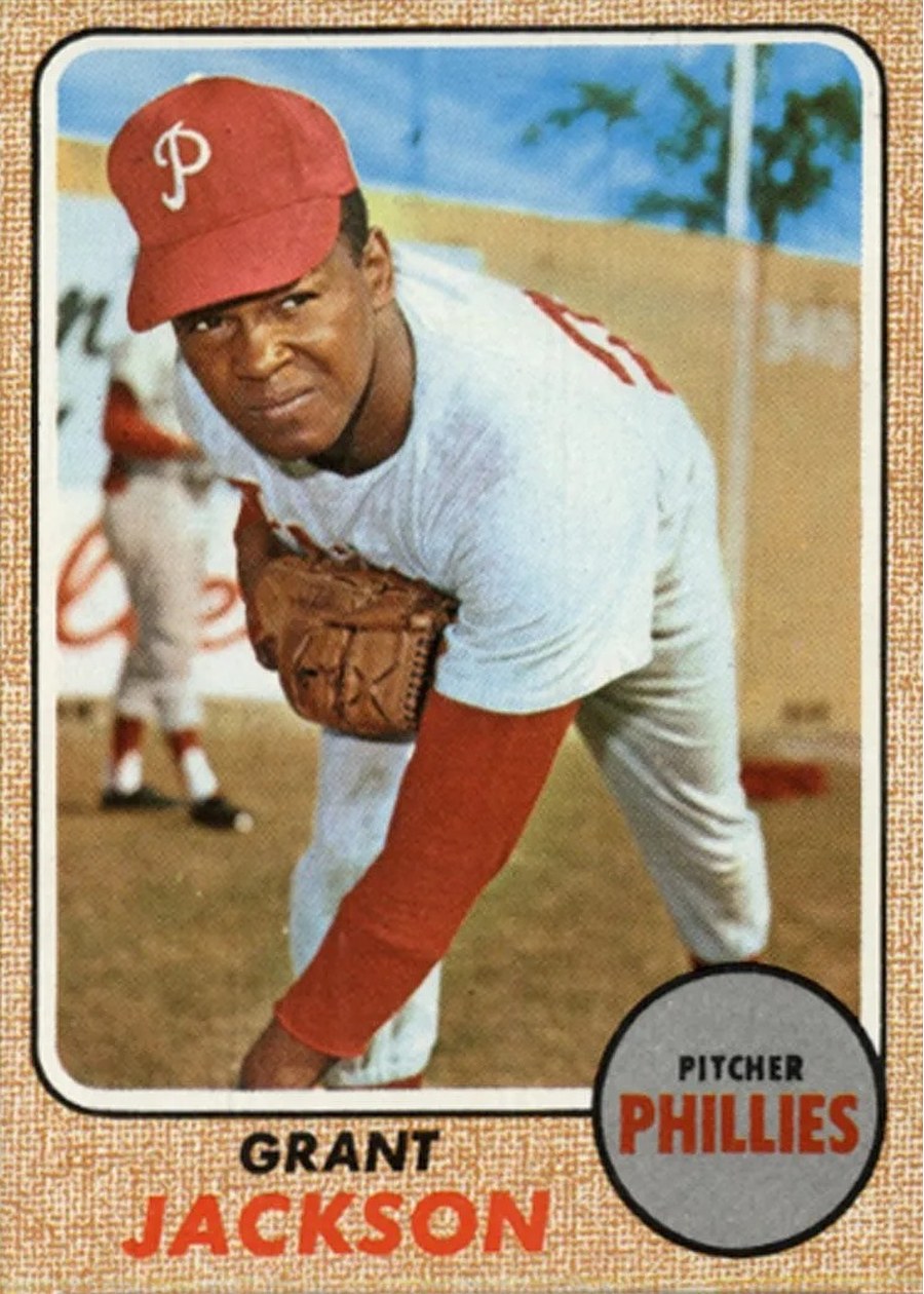 1968 Topps #512 Grant Jackson, Philadelphia Phillies