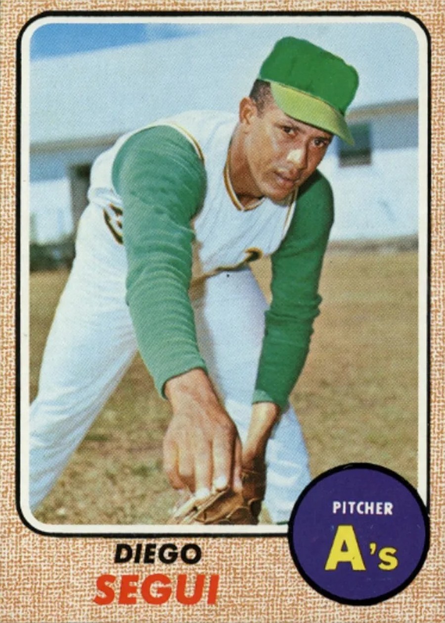 1968 Topps #517 Diego Segui, Oakland Athletics