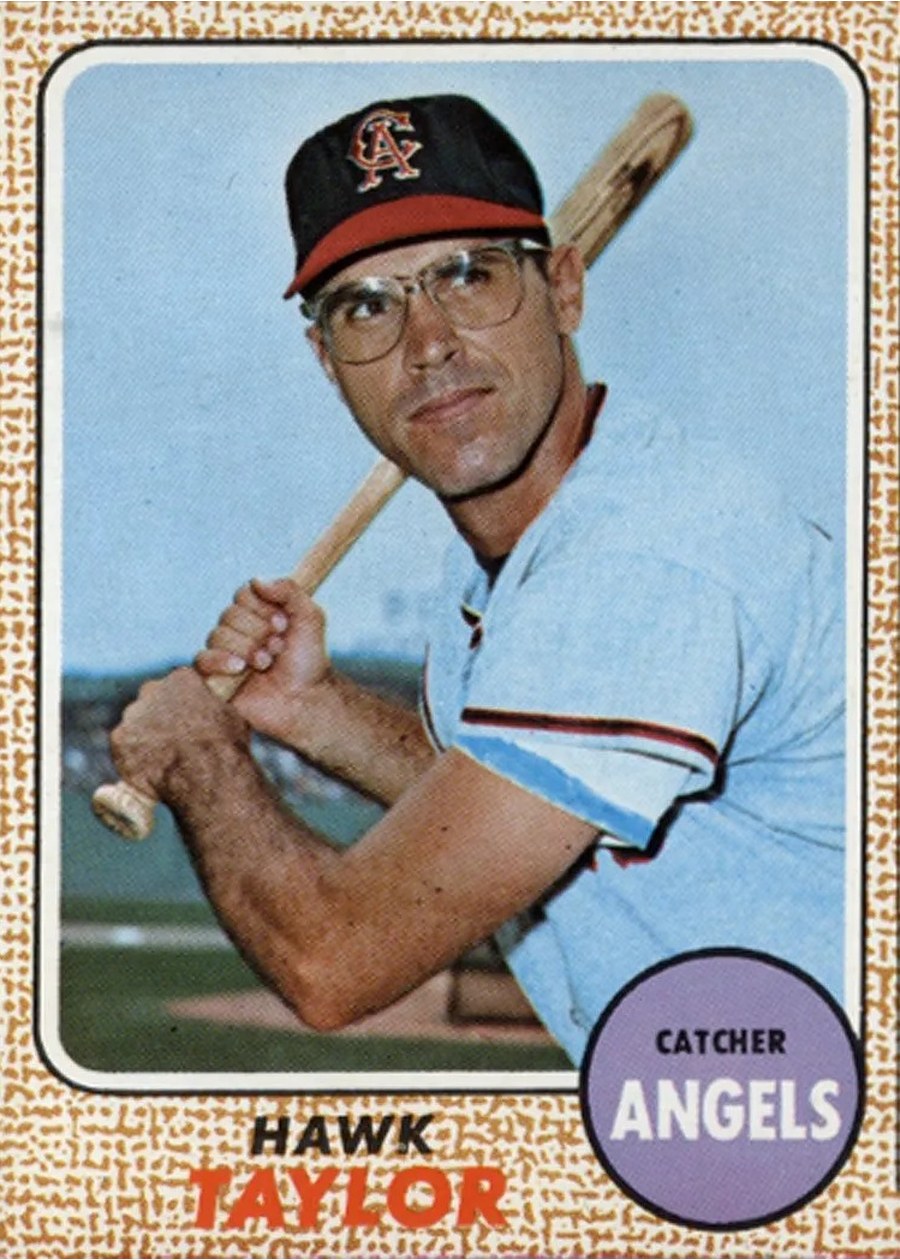 1968 Topps #52 Hawk Taylor, California Angels