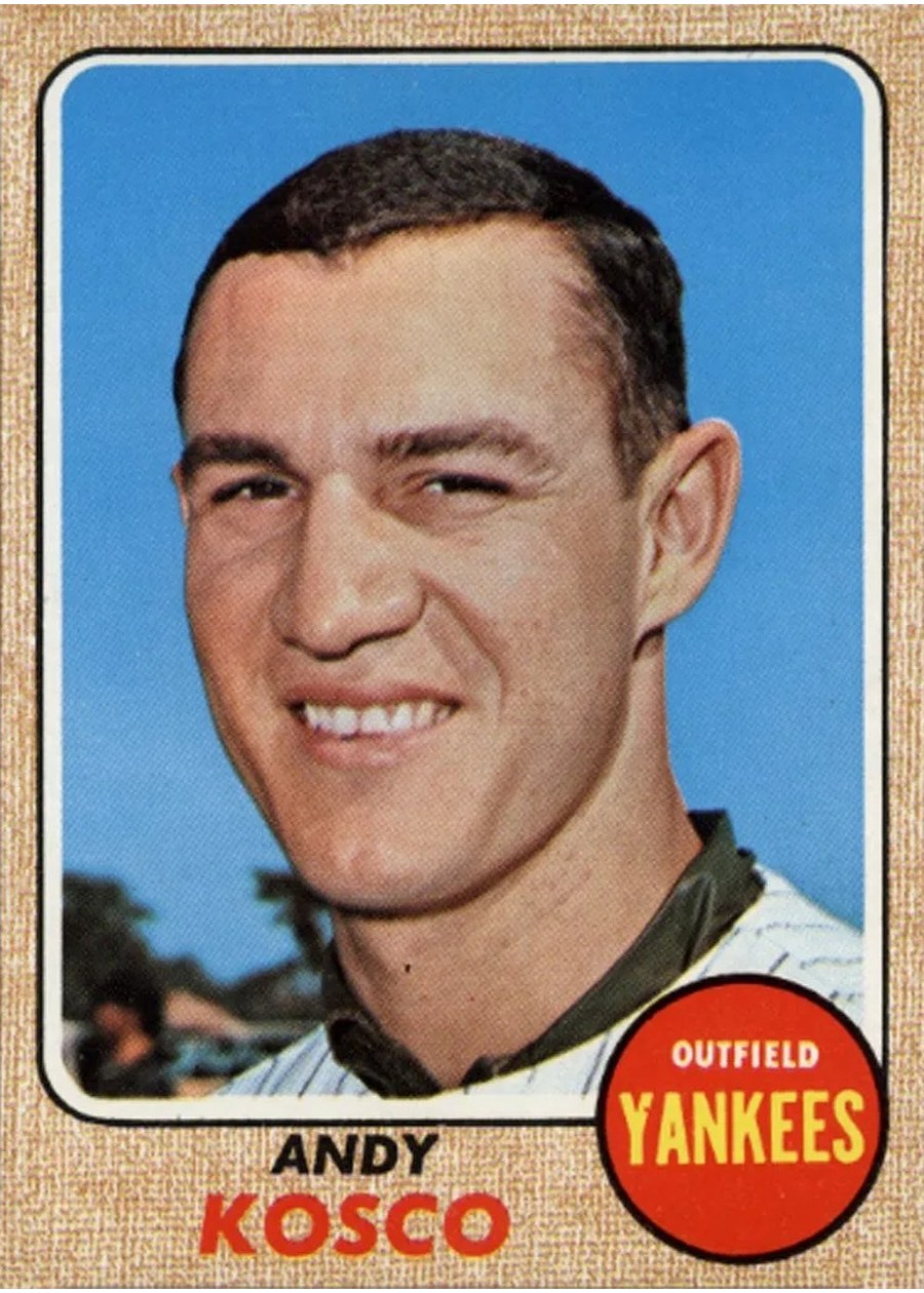 1968 Topps #524 Andy Kosco, New York Yankees