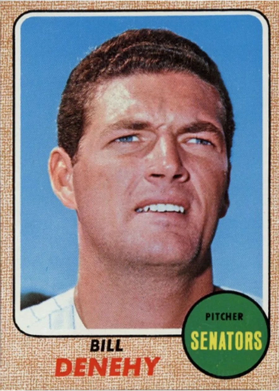 1968 Topps #526 Bill Denehy, Washington Senators