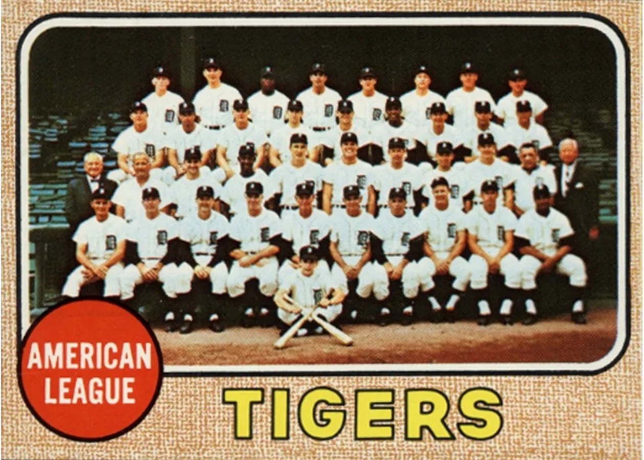 1968 Topps #528 Detroit Tigers