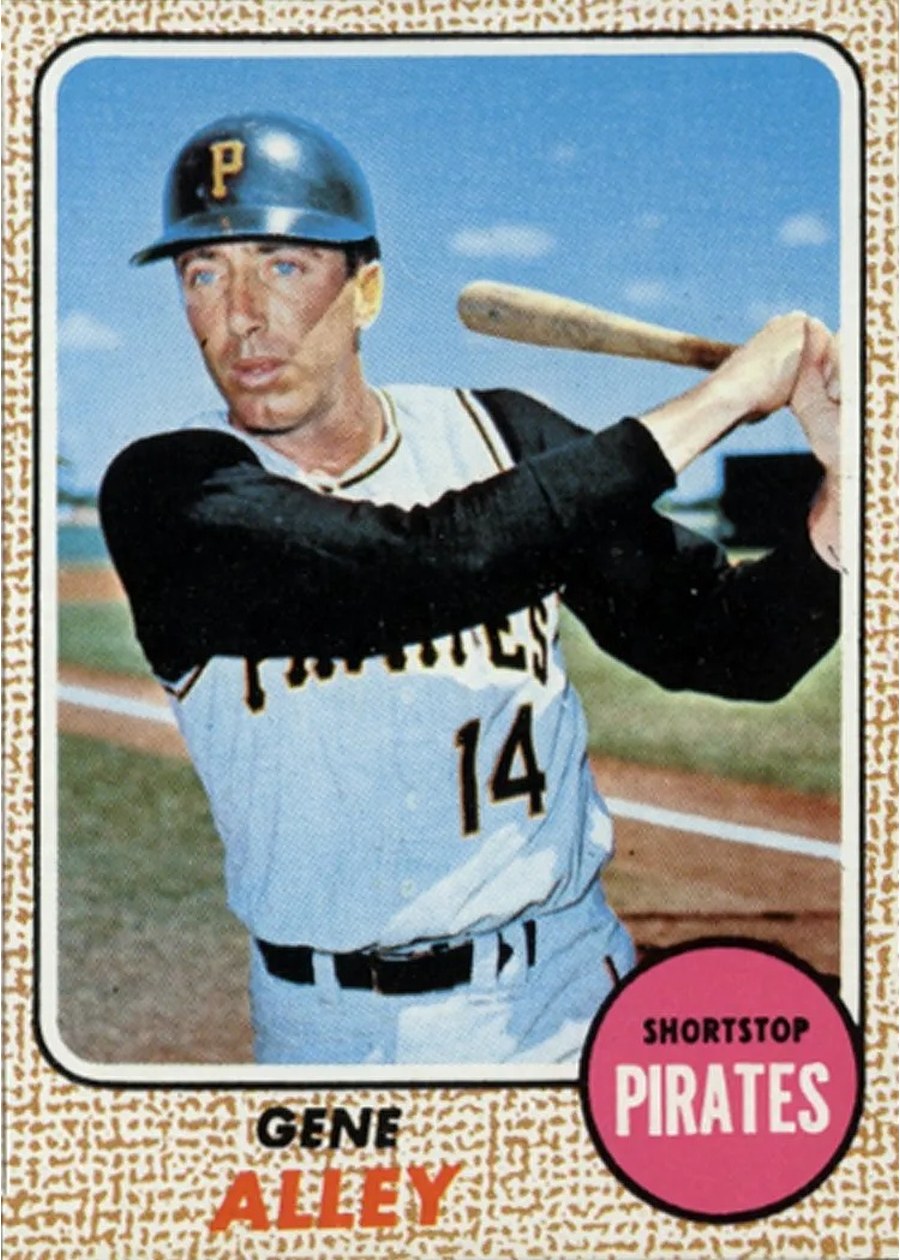 1968 Topps #53 Gene Alley, Pittsburgh Pirates
