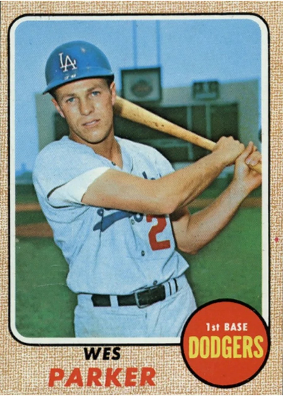 1968 Topps #533 Wes Parker, Los Angeles Dodgers