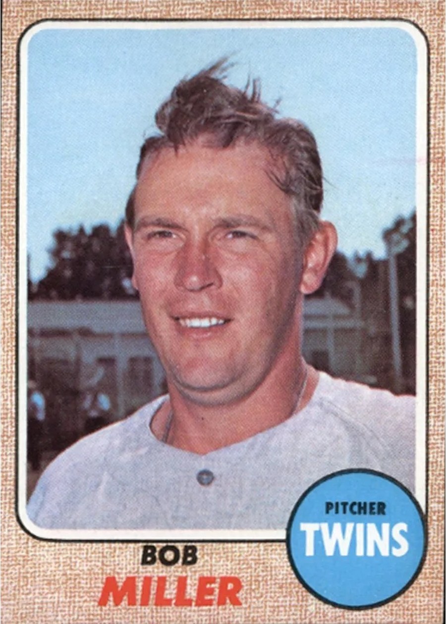 1968 Topps #534 Bob Miller, Minnesota Twins