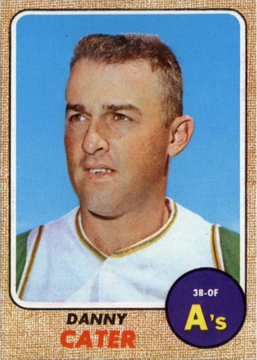 1968 Topps #535 Danny Cater, Oakland Athletics