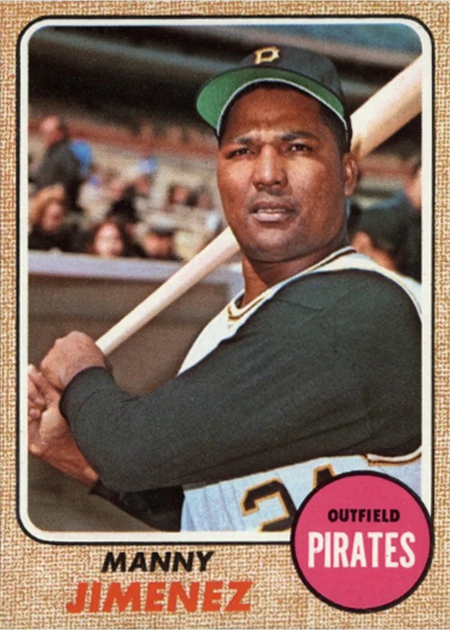 1968 Topps #538 Manny Jimenez, Pittsburgh Pirates