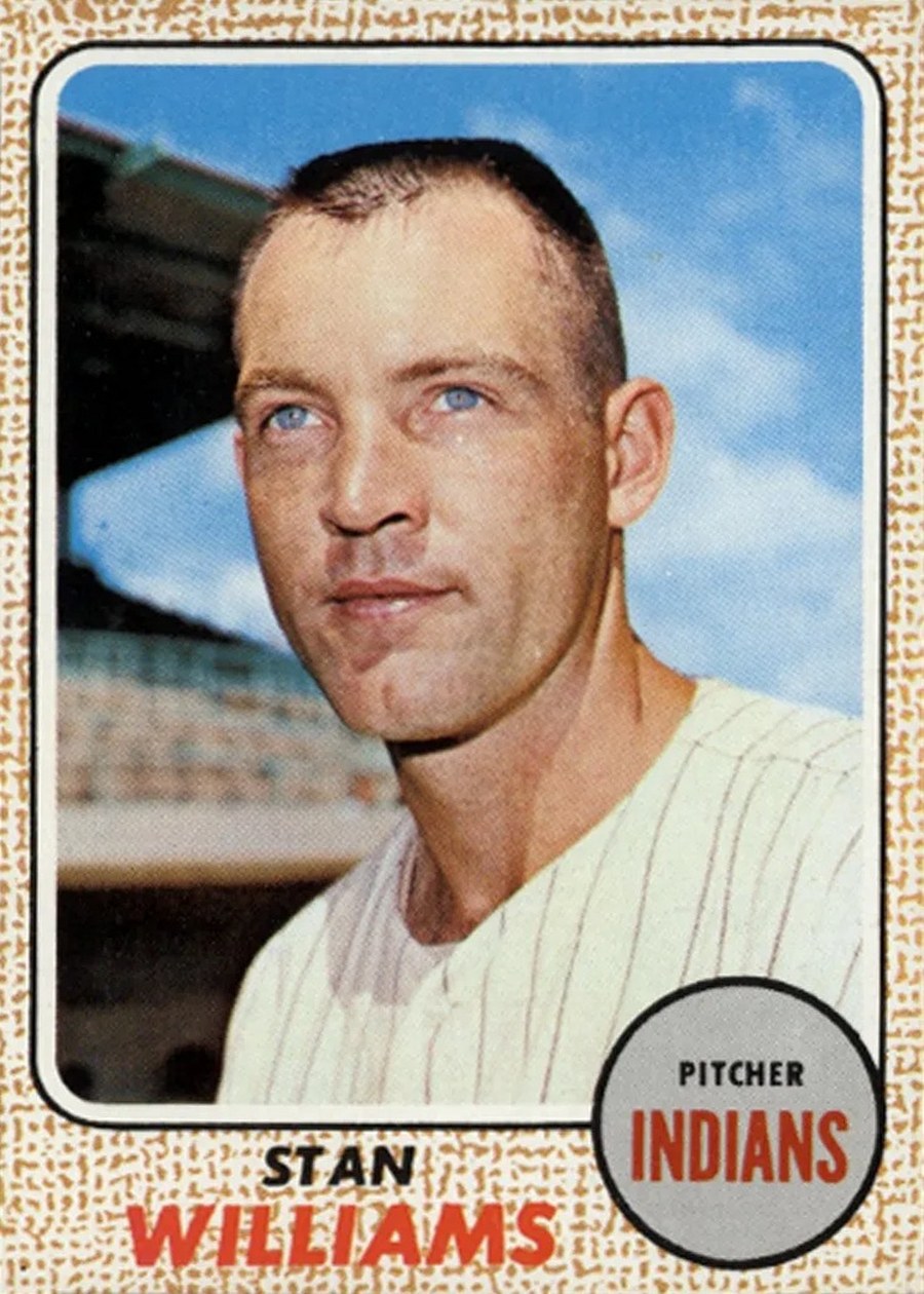 1968 Topps #54 Stan Williams, Cleveland Indians