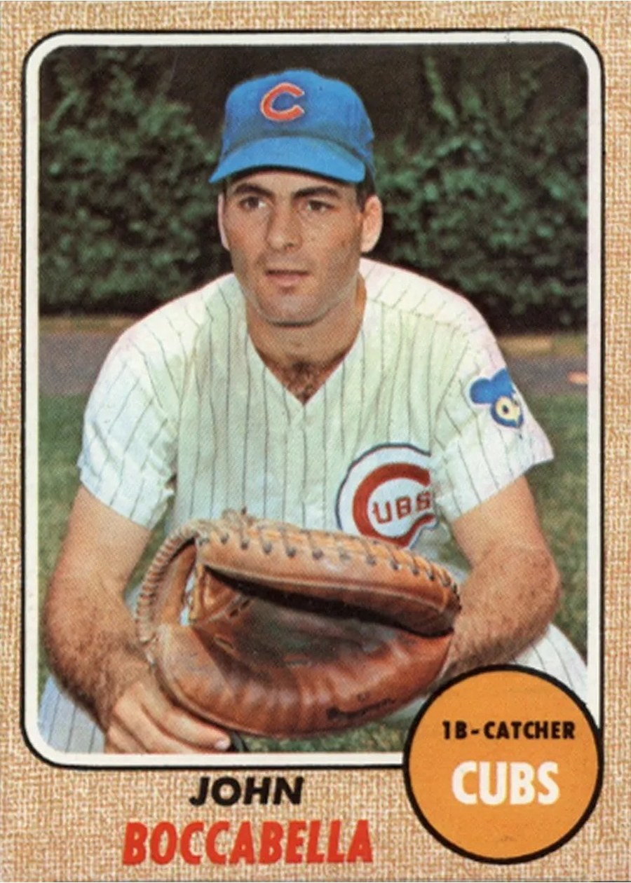 1968 Topps #542 John Boccabella, Chicago Cubs