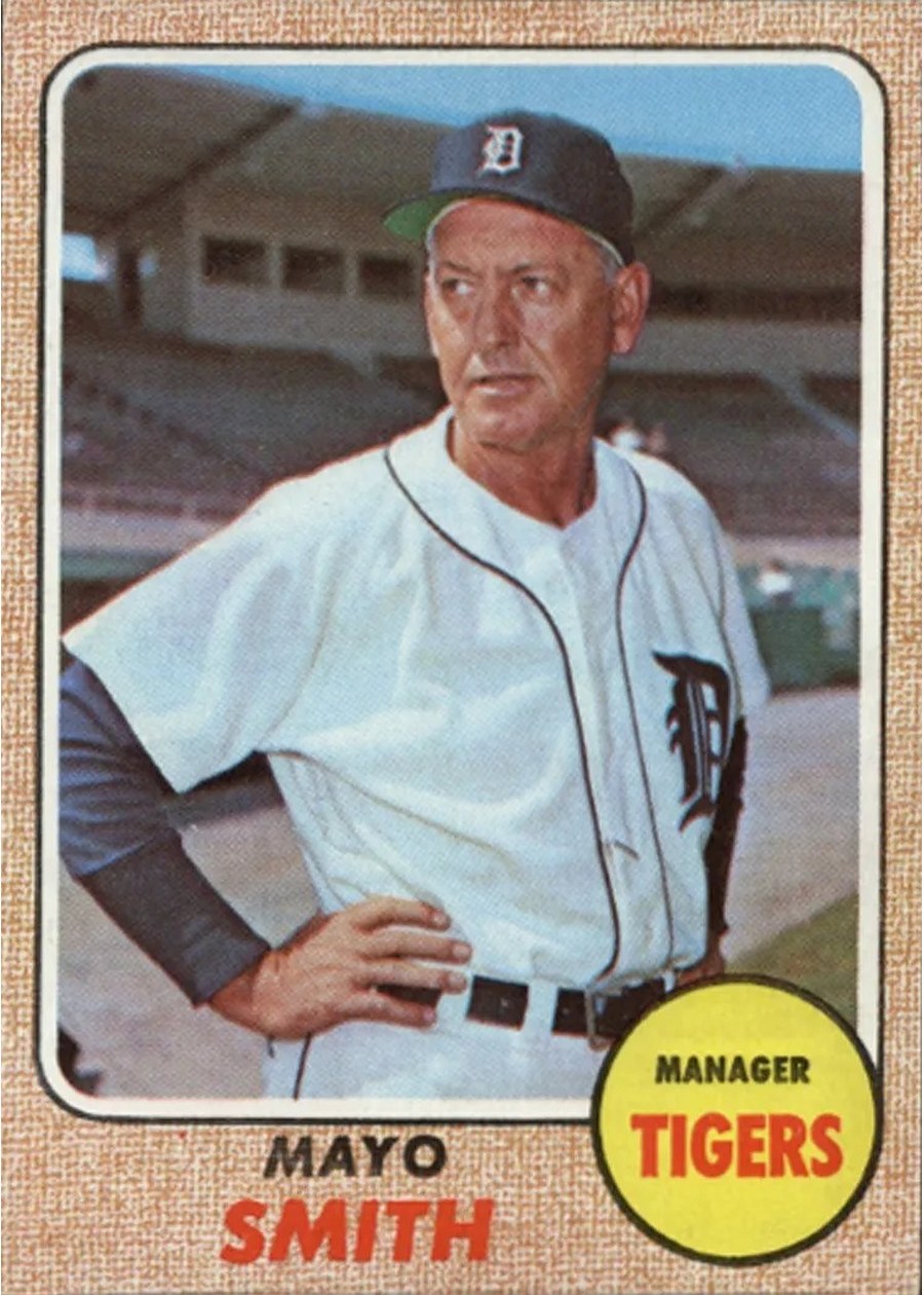 1968 Topps #544 Mayo Smith, Detroit Tigers