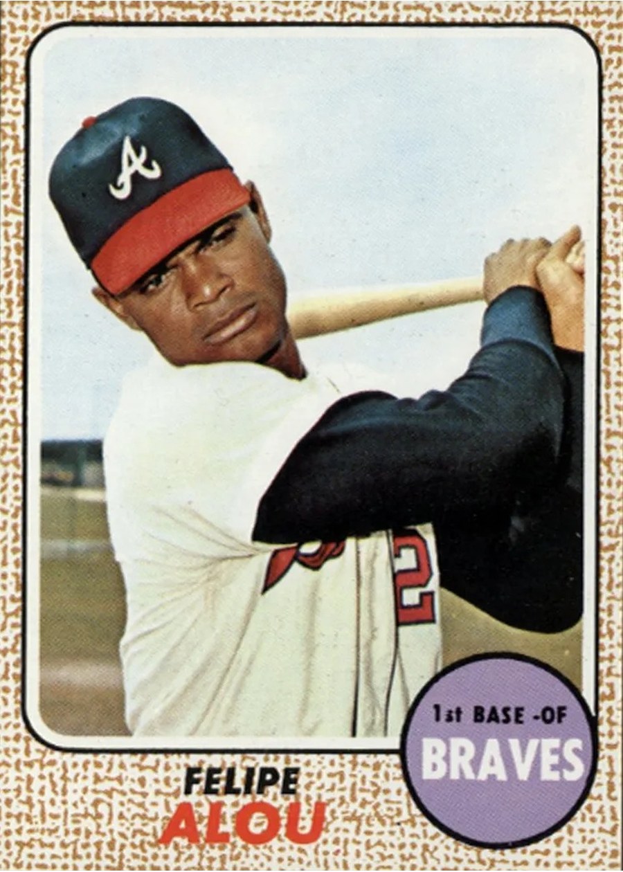 1968 Topps #55 Felipe Alou, Atlanta Braves