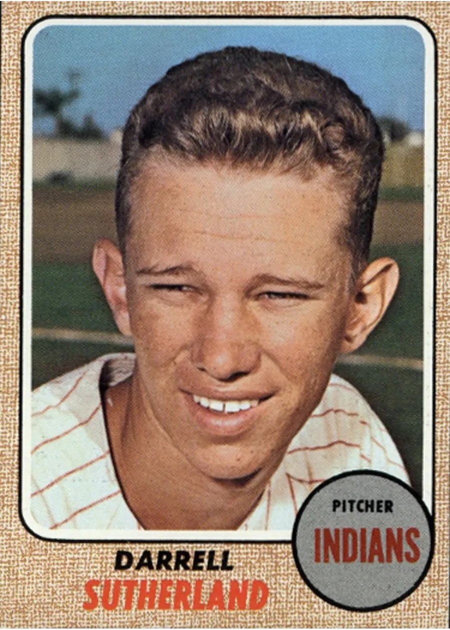 1968 Topps #551 Darrell Sutherland, Cleveland Indians