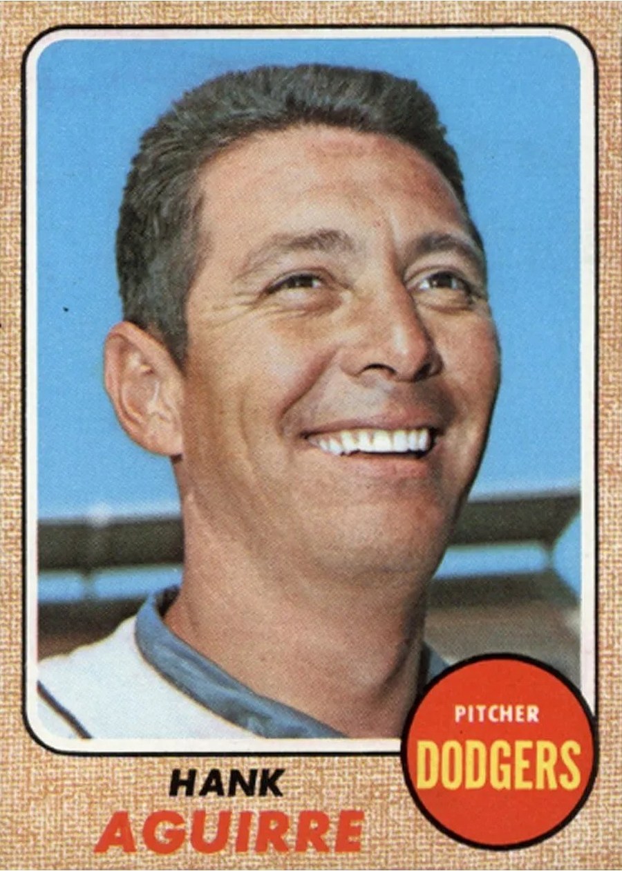 1968 Topps #553 Hank Aguirre, Los Angeles Dodgers