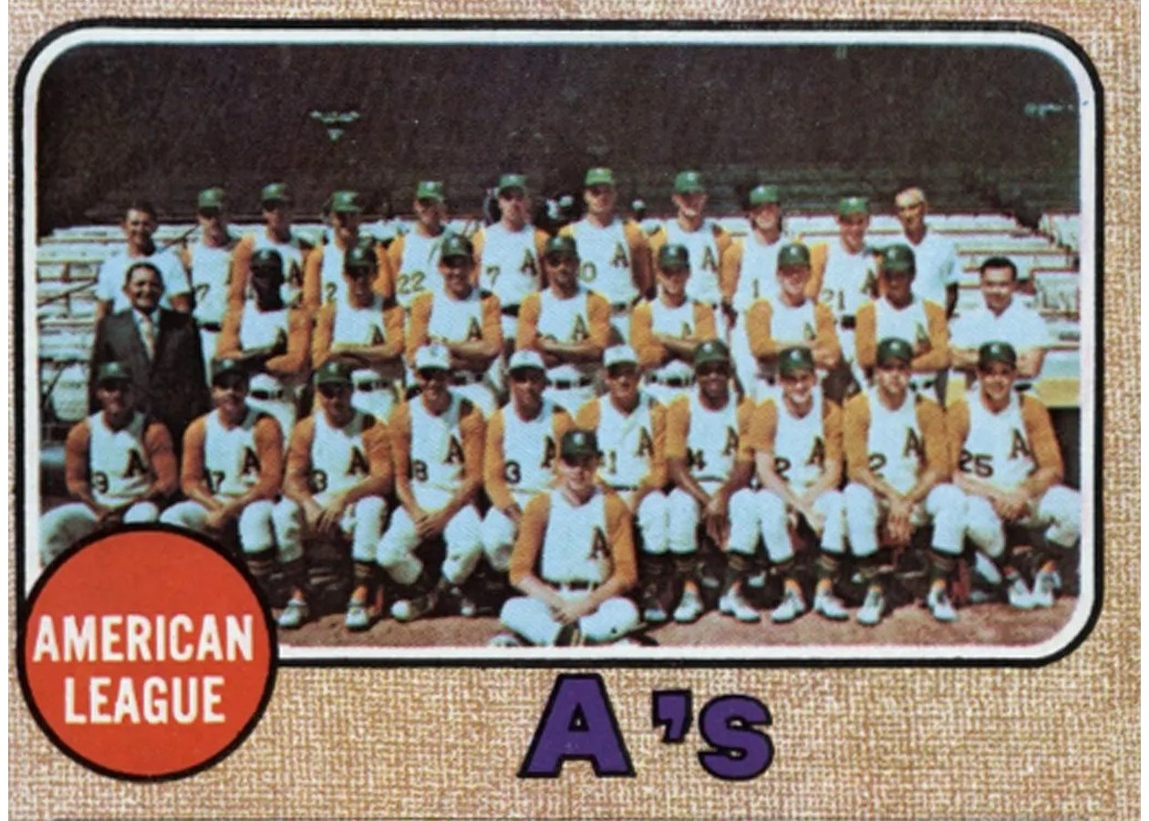 1968 Topps #554 Oakland Athletics