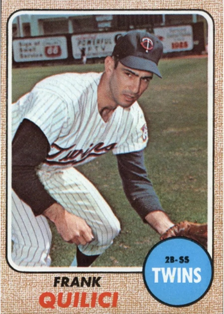 1968 Topps #557 Frank Quilici, Minnesota Twins