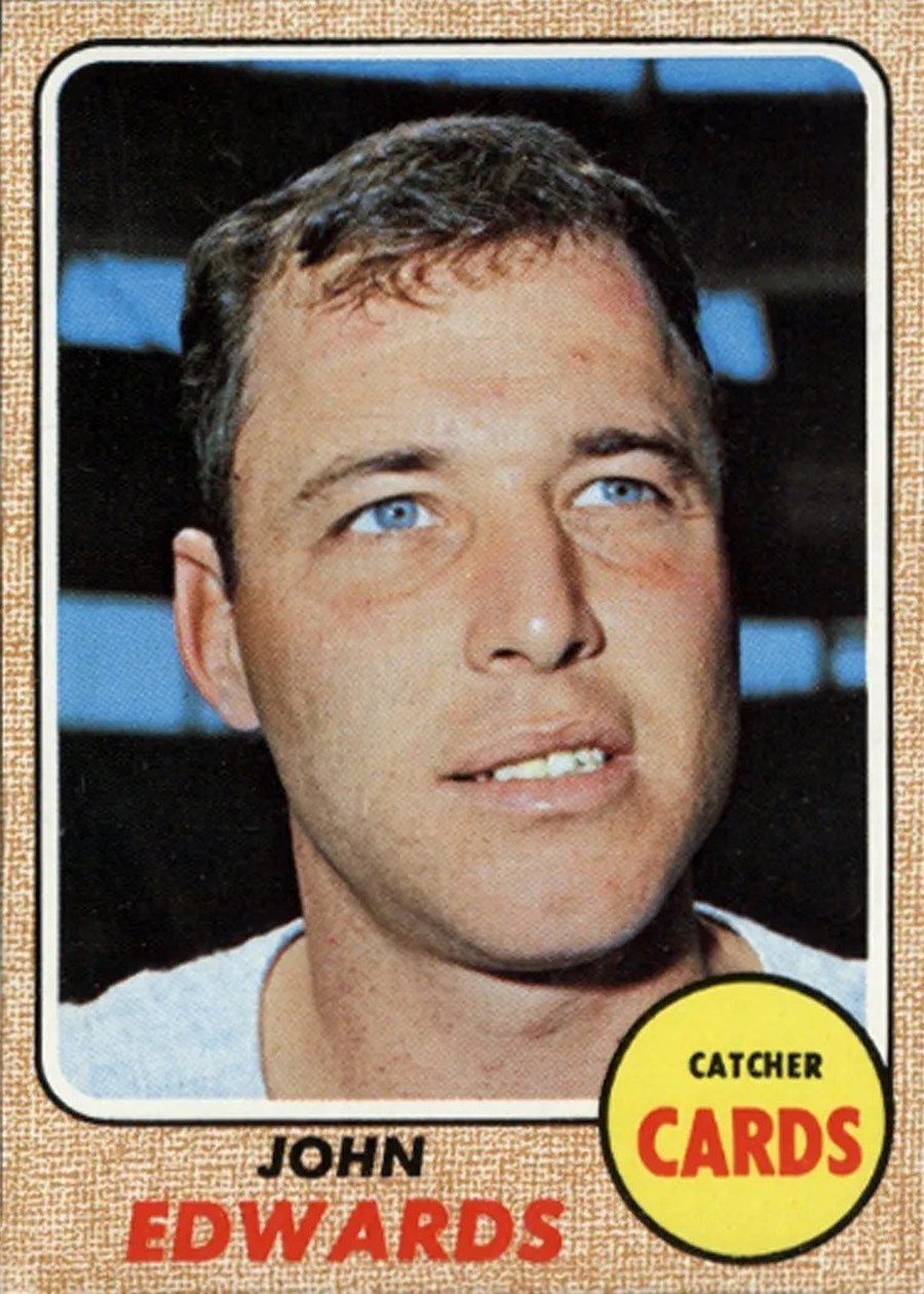 1968 Topps #558 John Edwards, St. Louis Cardinals