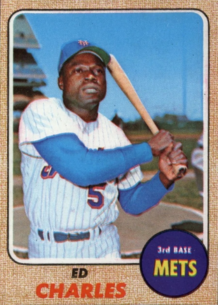 1968 Topps #563 Ed Charles, New York Mets
