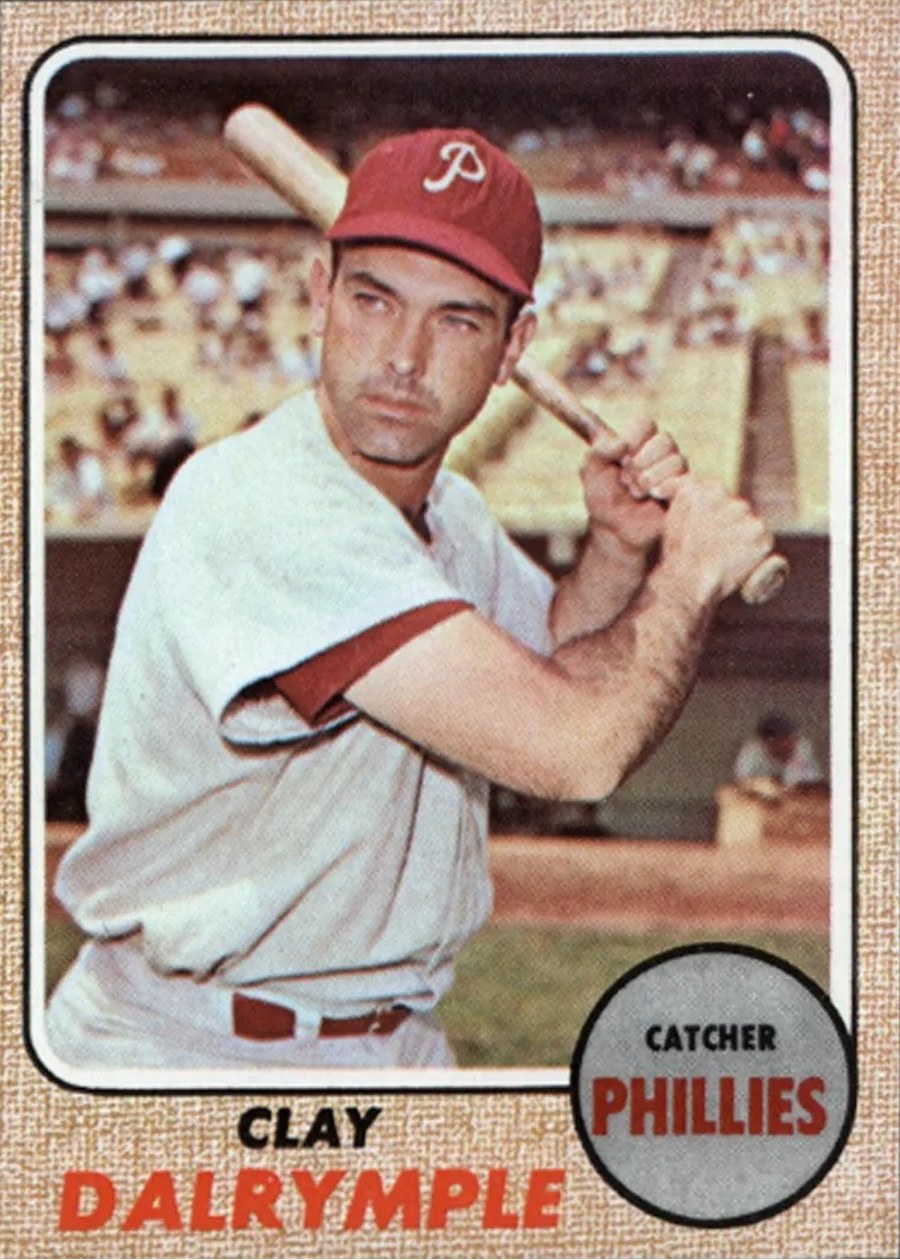 1968 Topps #567 Clay Dalrymple, Philadelphia Phillies