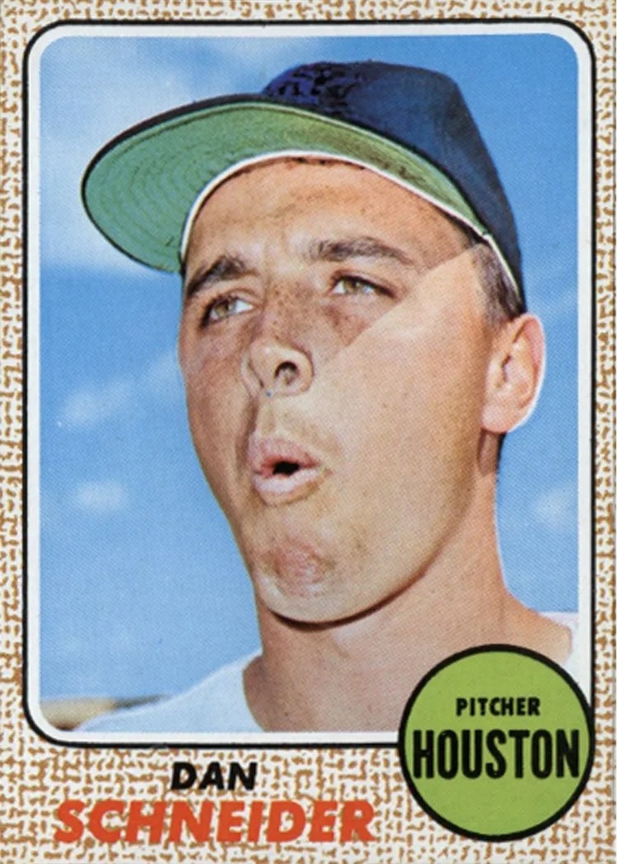 1968 Topps #57 Dan Schneider, Houston Astros